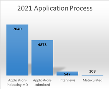 2021 Application Process graph