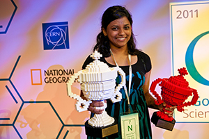 Shree Bose at the 2011 Google Science Fair