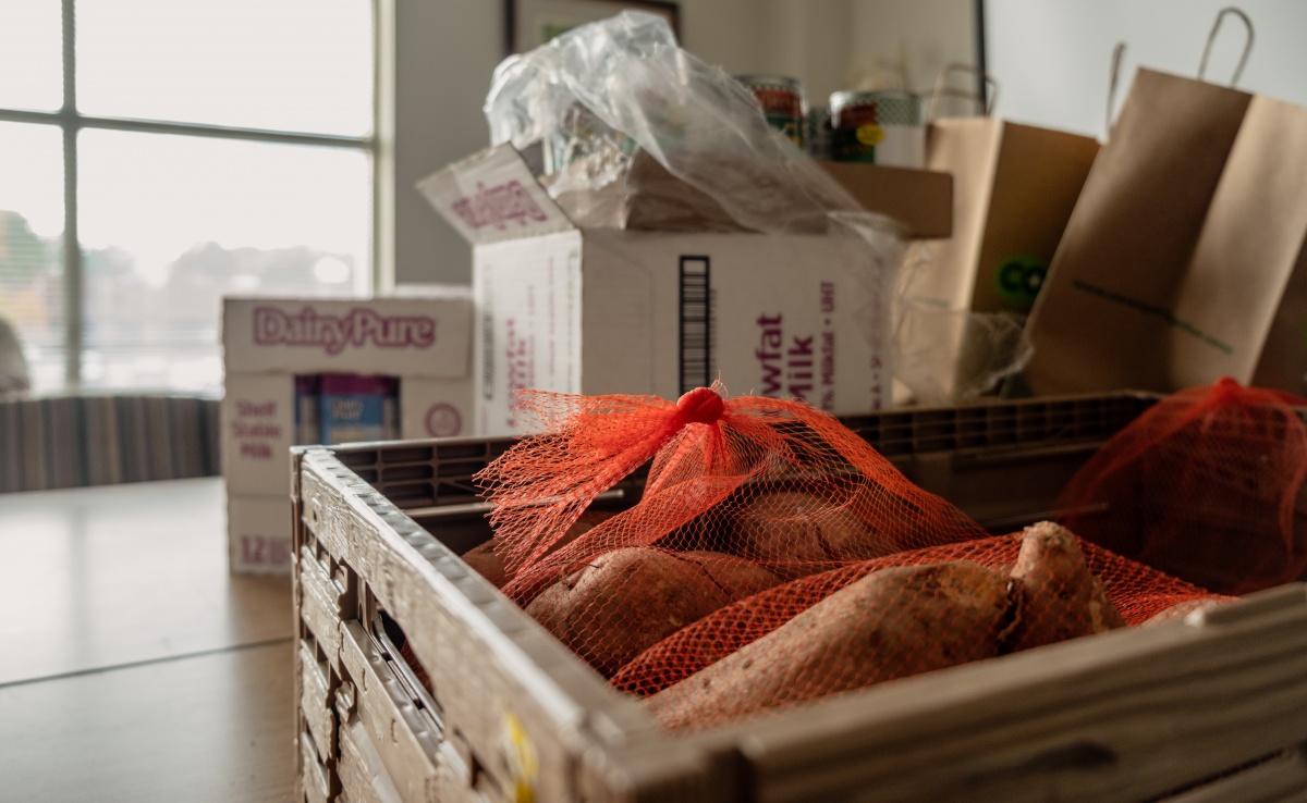 box of potatoes