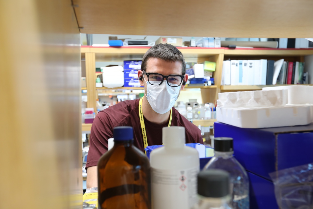 graduate student in a lab