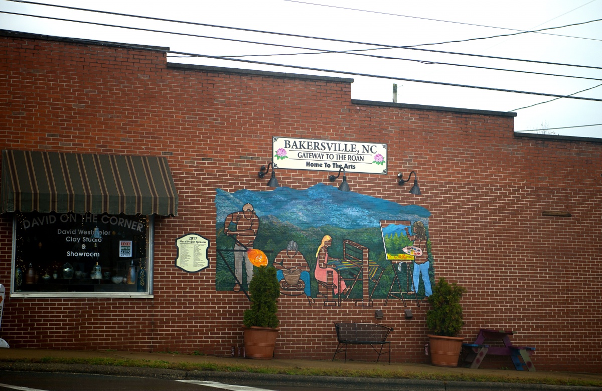 a building in downtown Bakersville