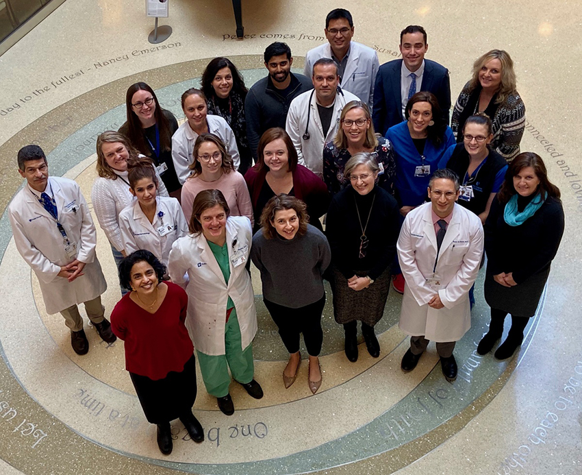 Members of Duke's Melanoma Disease Group led by April Salama, MD, in 2020.