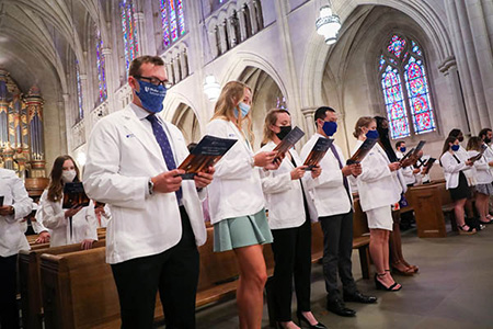 Doctor of Physical Therapy White Coat Ceremony in Duke Chapel