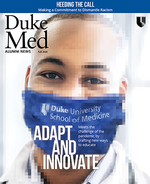 Duke Med Alumni News magazine cover
