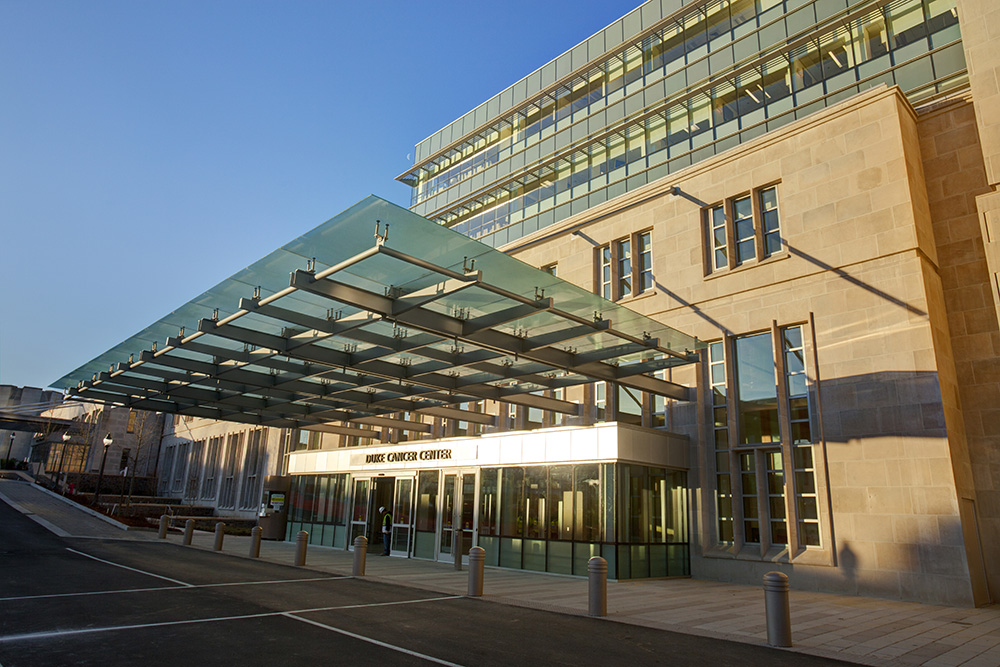 exterior of duke cancer institute building