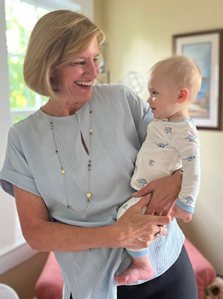 woman holding baby