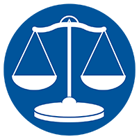 graphic of scales of justice