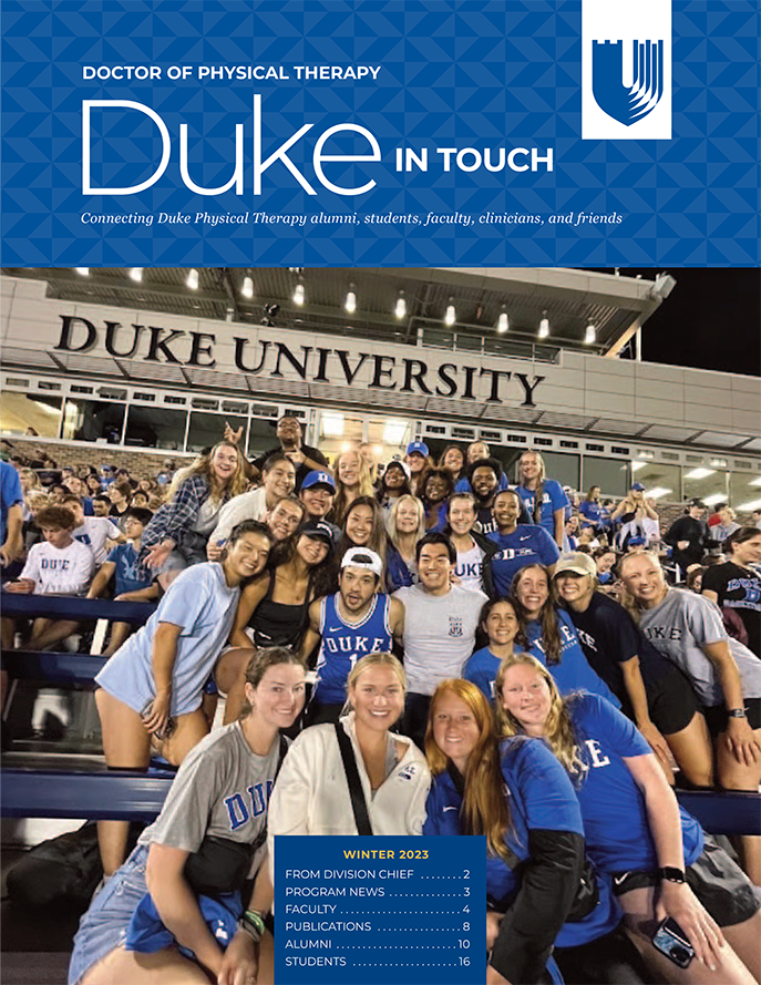 Cover of Duke In Touch DPT Winter 2023 magazine