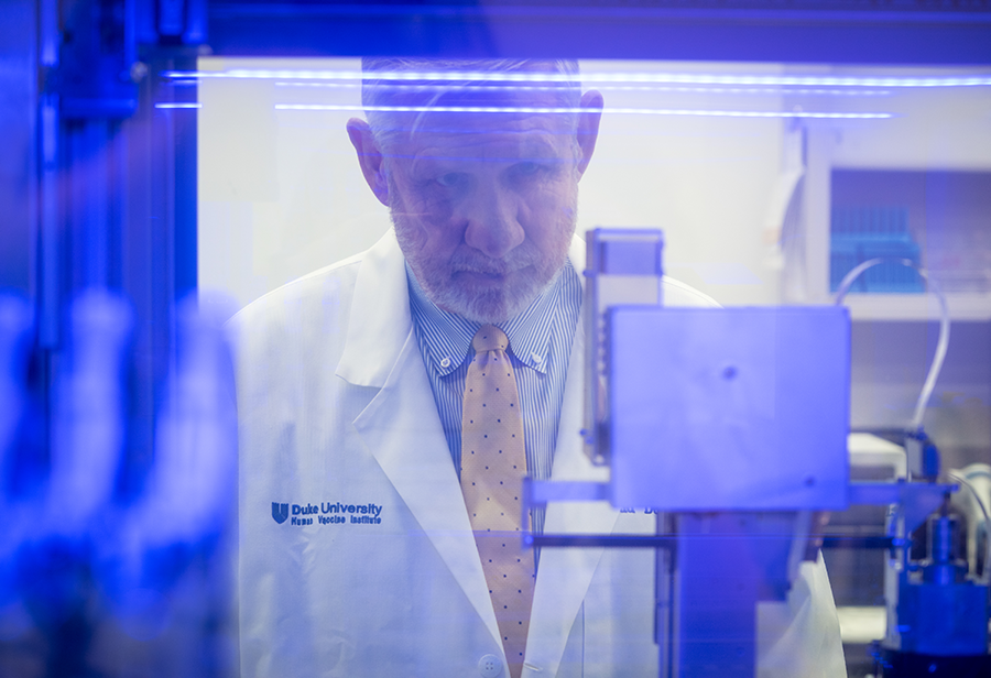 Thomas Denny in his lab