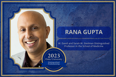 Rana Gupta, 2023 Distinguished Professor