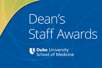 dean's Staff Awards over SoM Logo