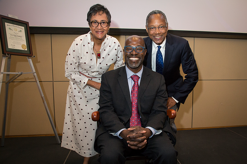 Marie Washington and Eugene Washington with Kafui Dzirasa