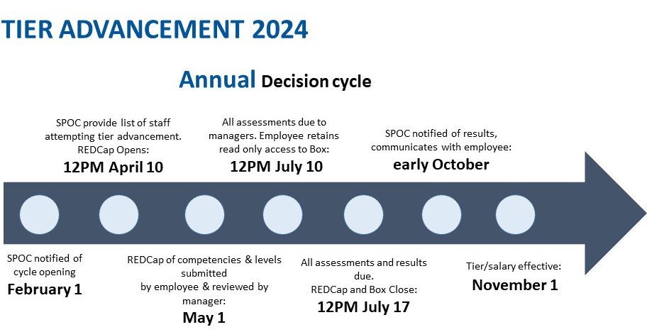 Image of the 2024 Tier Advancement cycle.