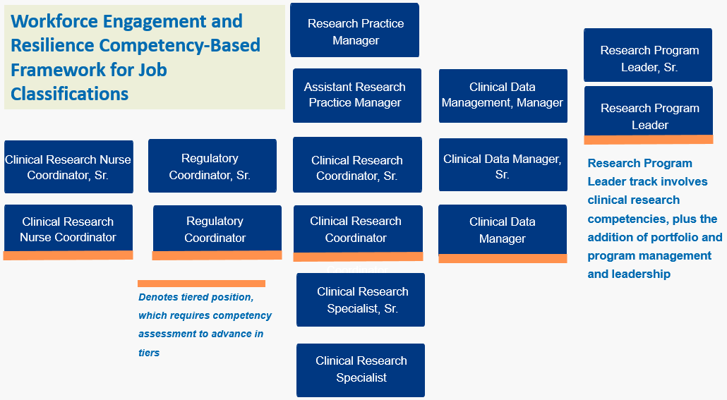 WE-R job classifications model for clinical research