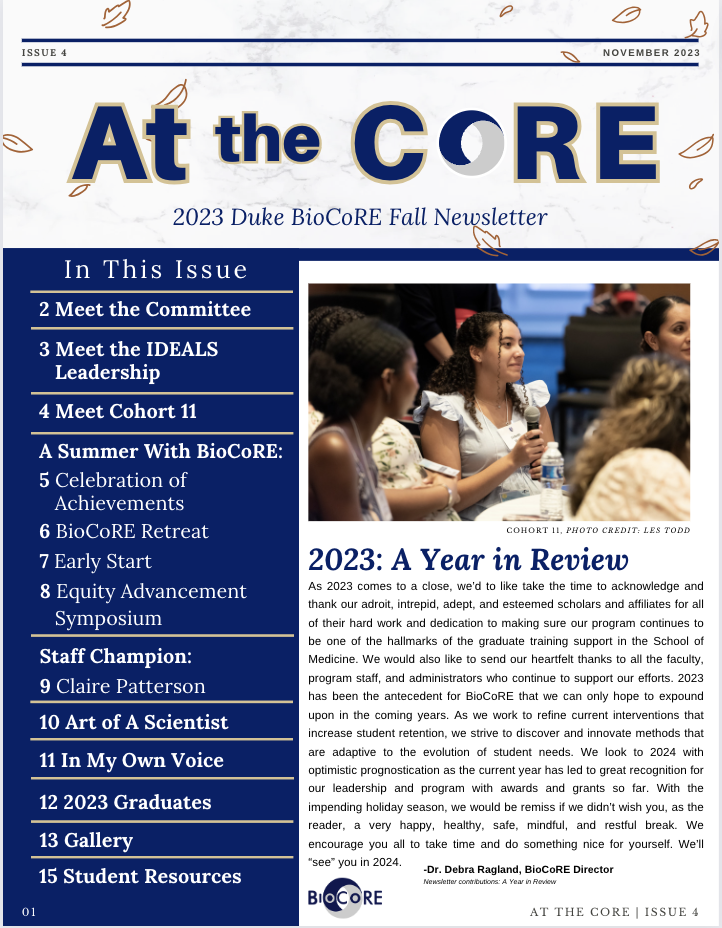 Fall 2023 Newsletter Cover