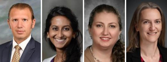 Drs. Passias, Patel, Petrovsky, Raffi head shots