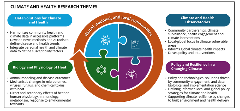 Climate and Health Research Themes