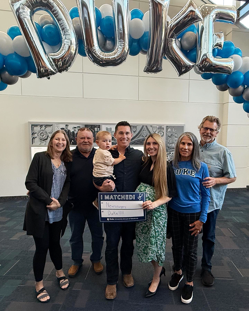 Grace Futch Celebrating Match Day with her family
