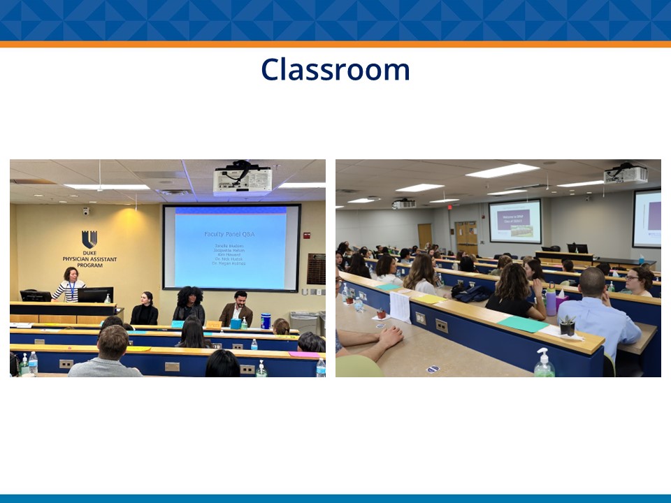 Duke PA classroom