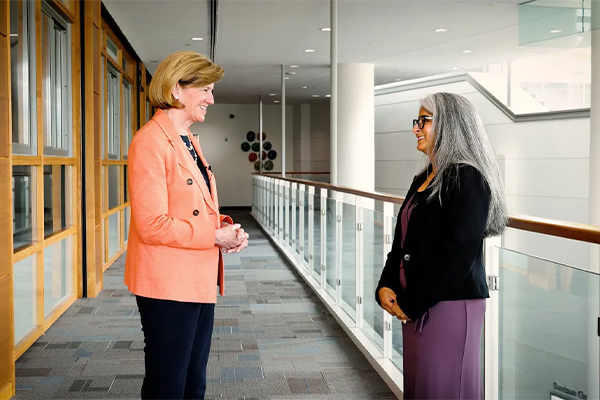 Dean Mary Klotman and Aditee Narayan, MD, MPH