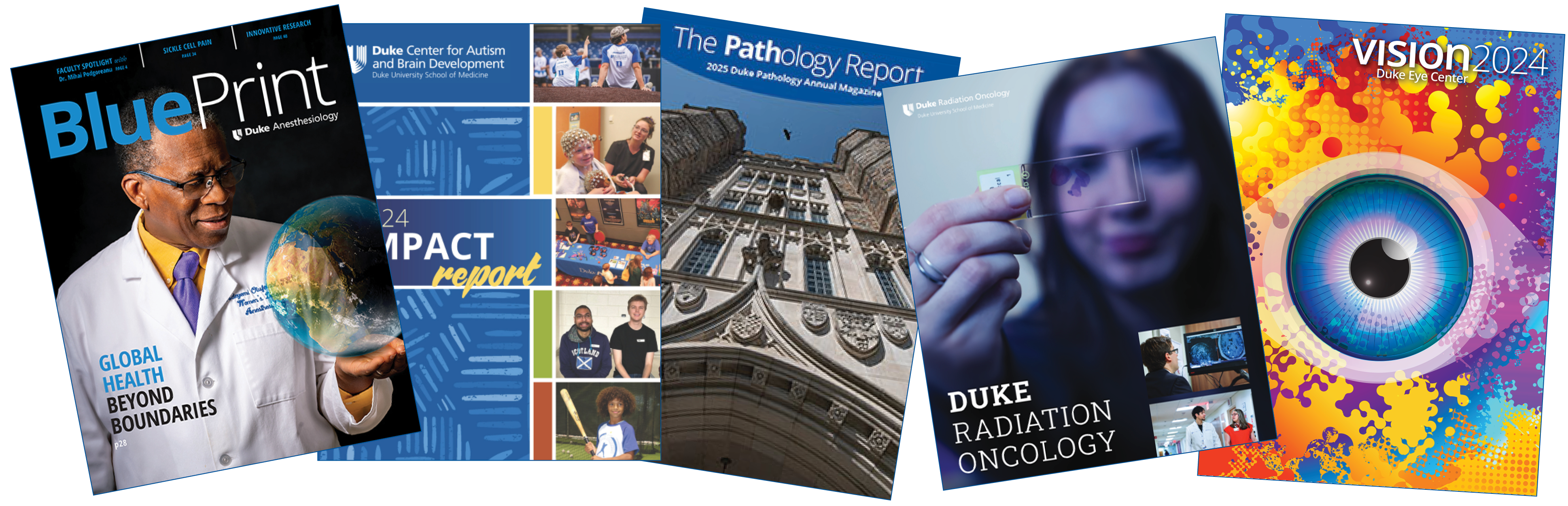 Annual Report magazine covers