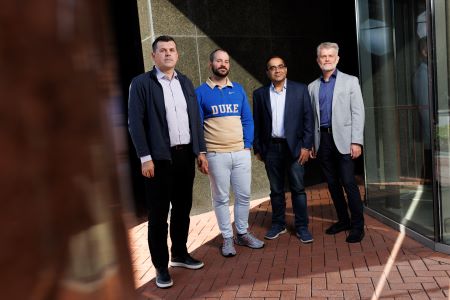 Left to right: Mihai Azoitei, Christian Dallago, Rohit Singh, and Scott Soderling. 