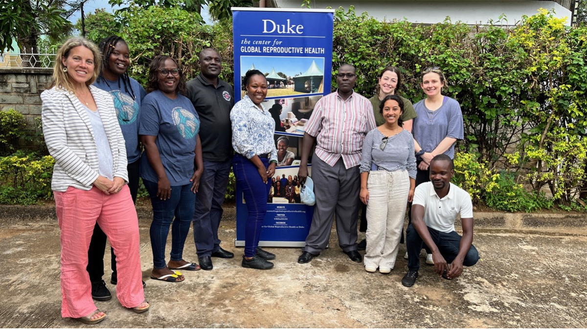Dr. Huchko in Kenya with a team of healthcare providers