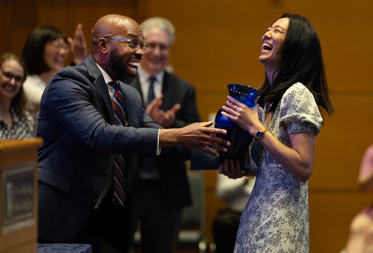 Joseph Jackson, MD, and Meible Chi at Match Day