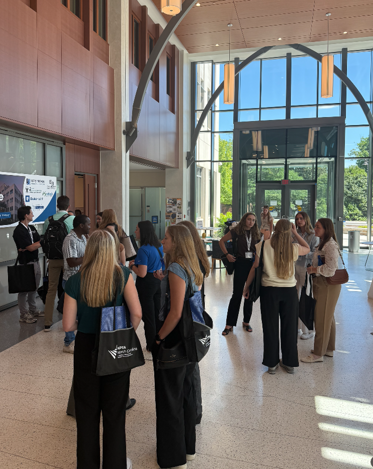 DPT student group in atrium