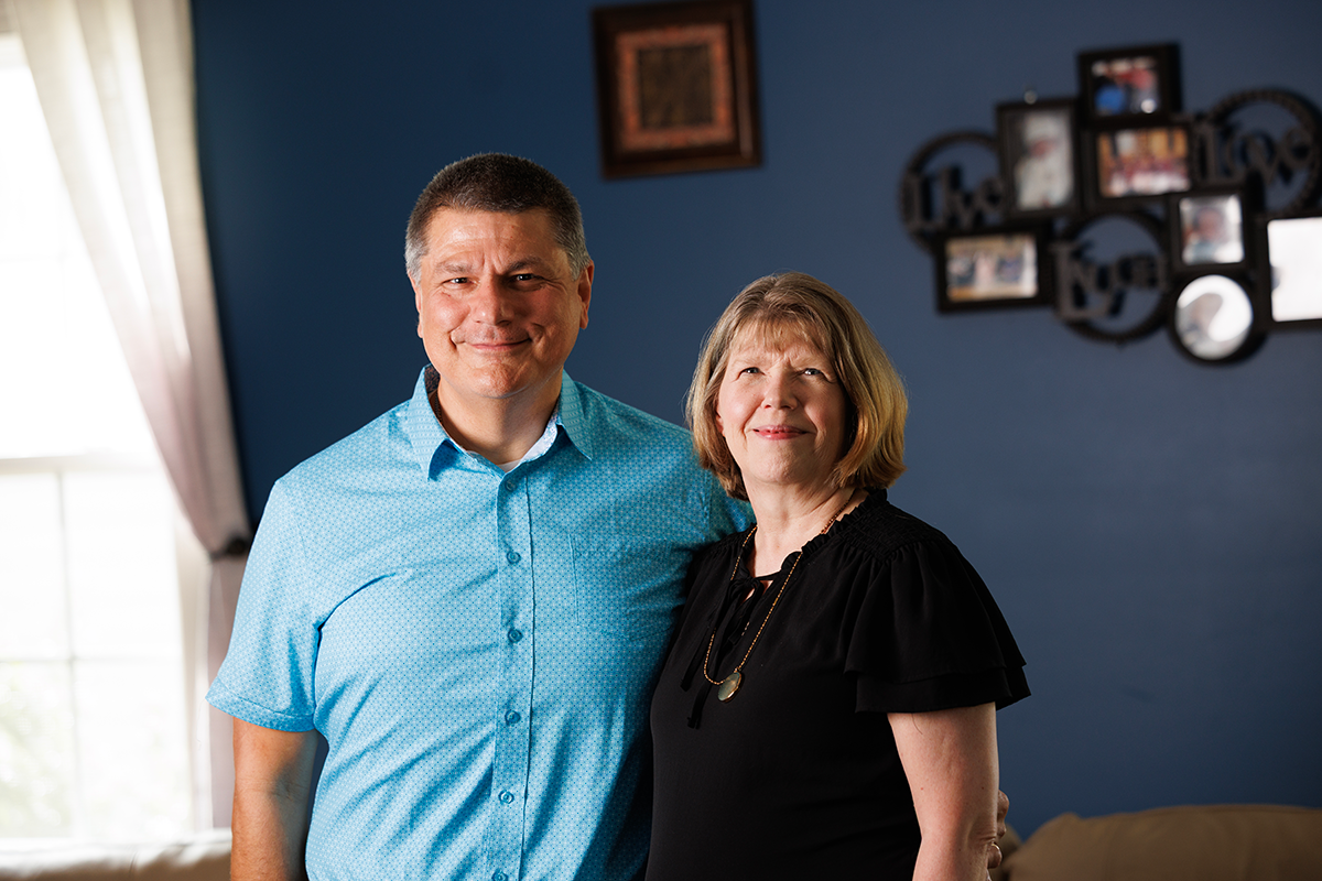 Jeff and Renee Wuchich at home. 