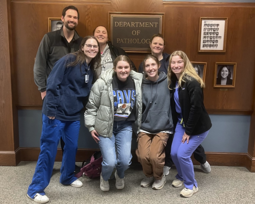 Alexandra Helms, second from the right, with her classmates.