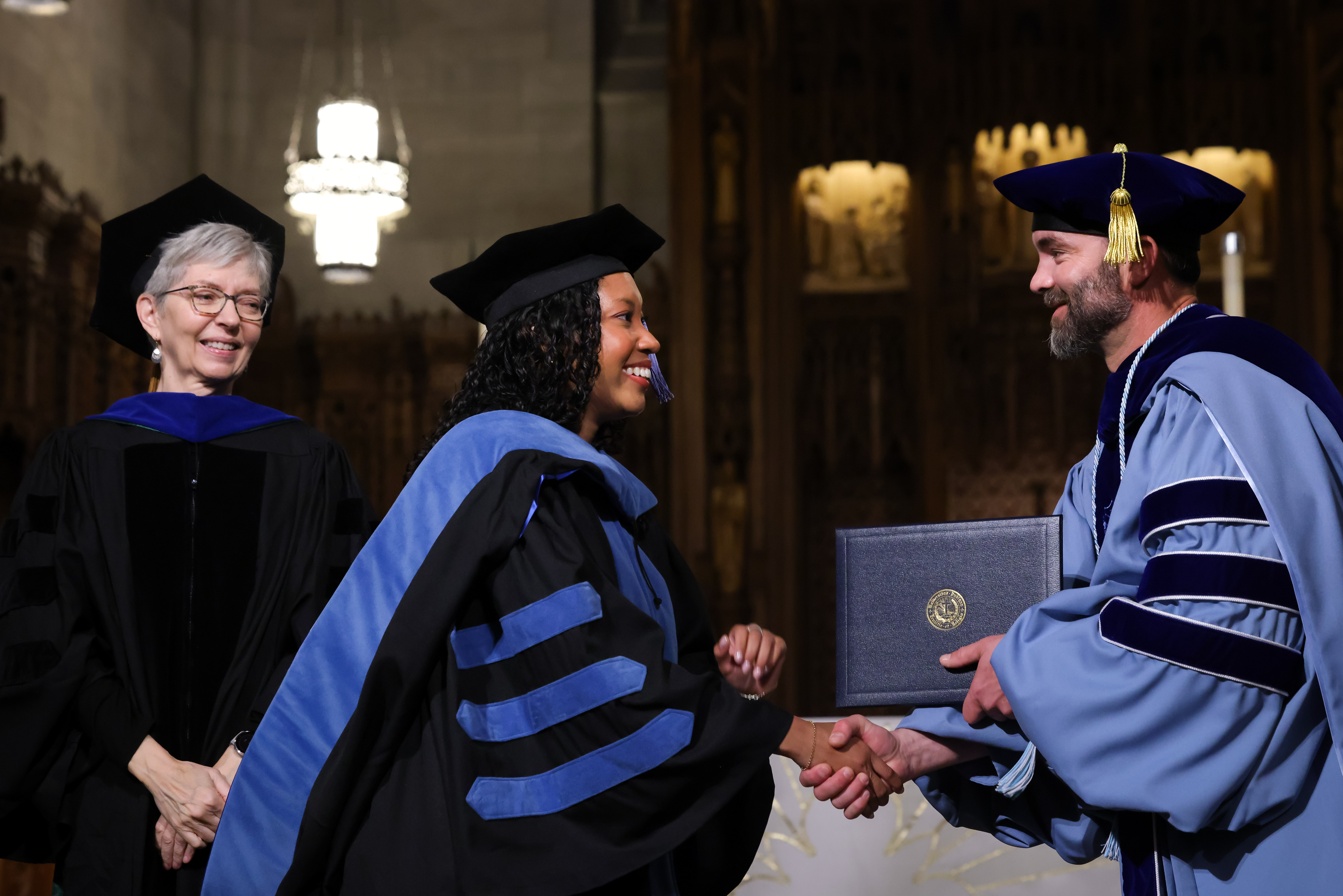 female OTD class of 2026 student receives doctoral degree from faculty