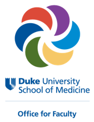 Duke University School of Medicine Office for Faculty logo
