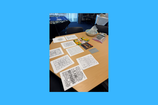 Display of Coloring sheets 
