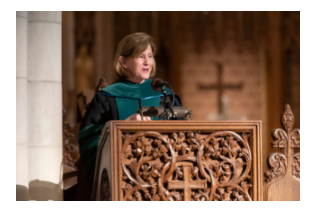 School of Medicine Dean Mary Klotman, MD