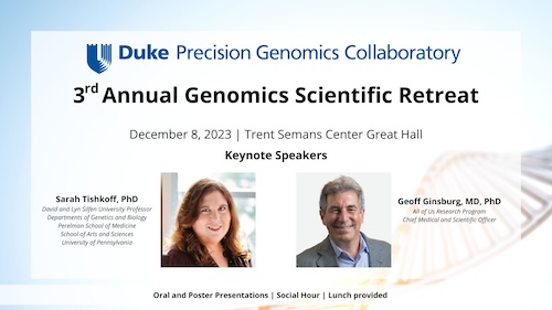 Precision Genomics Collaboratory Genomics Scientific Retreat December 8 2023