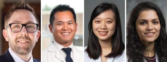 Profile images of Drs. Lafata, Lau, Ma and Parikh