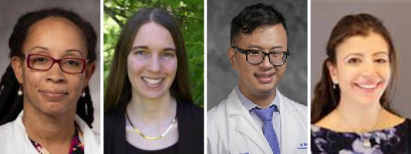 Profile images of Drs. Willams, Wingler, Wong and Yousef
