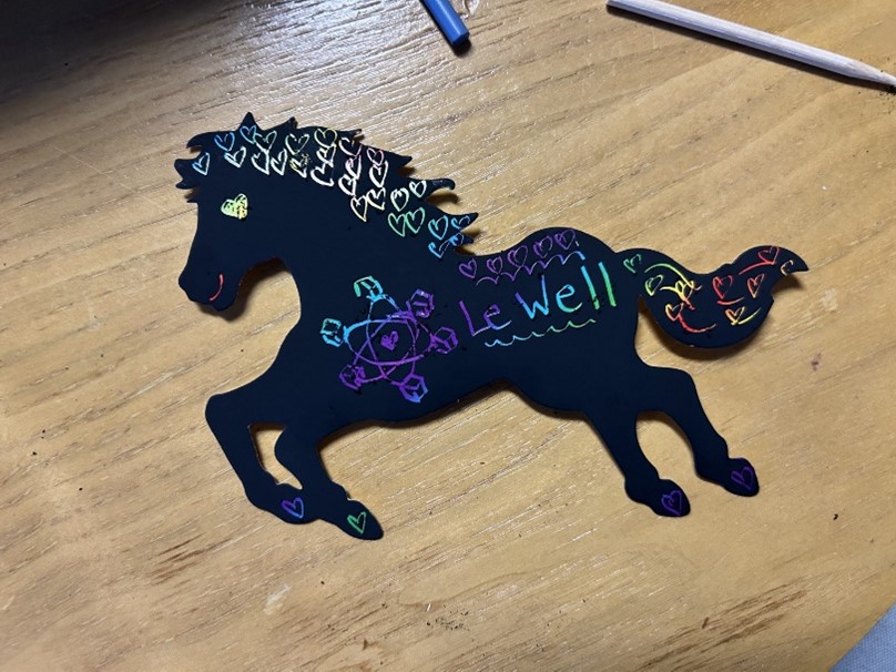 A scratch-off horse a la Le Well (or would that be au Well?)