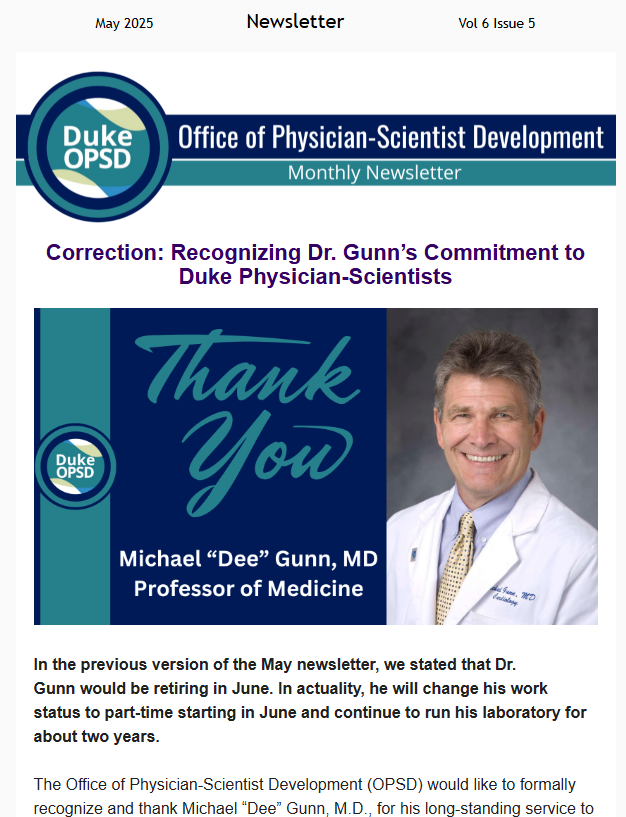 May OPSD Newsletter