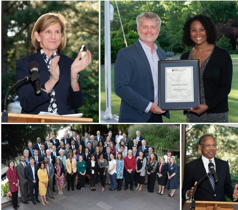 Dean Klotman, Chancellor Washington, Group Photo and award presentation collage