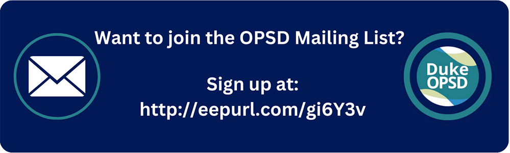 Sign up form for OPSD Mailing List