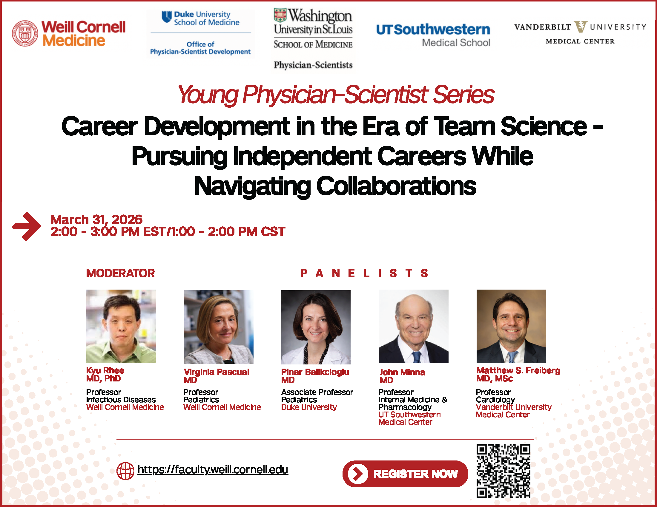 Headshots from the March Panel Discussion