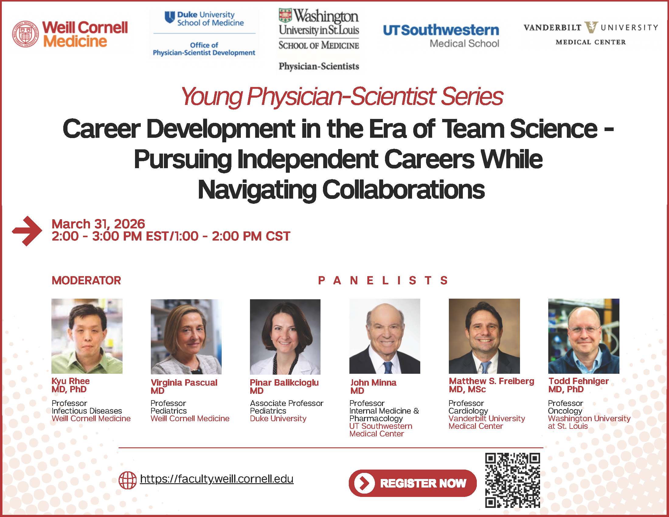 Headshots from the March Panel Discussion