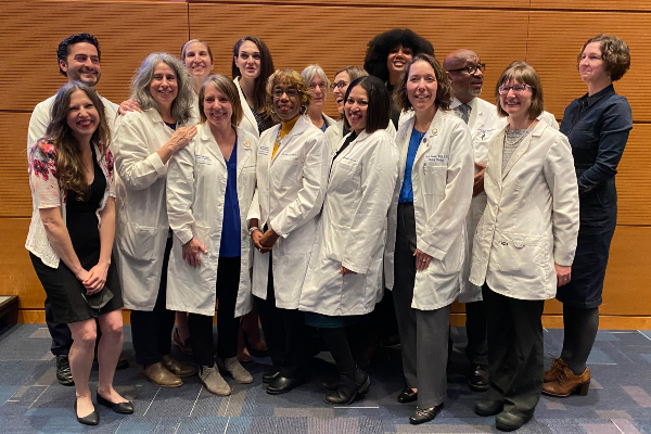 faculty in their white coats
