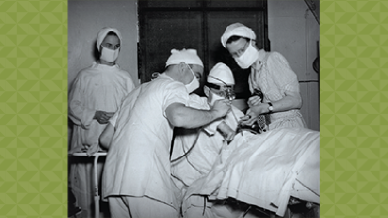 Photo of doctors in WWII