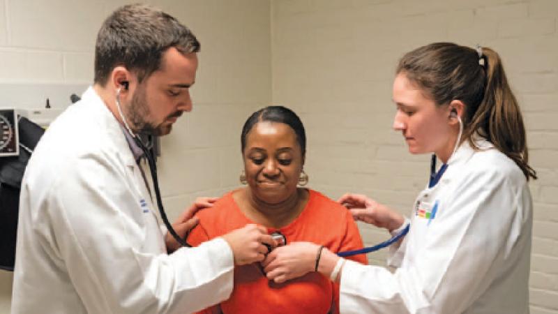 Students with patient