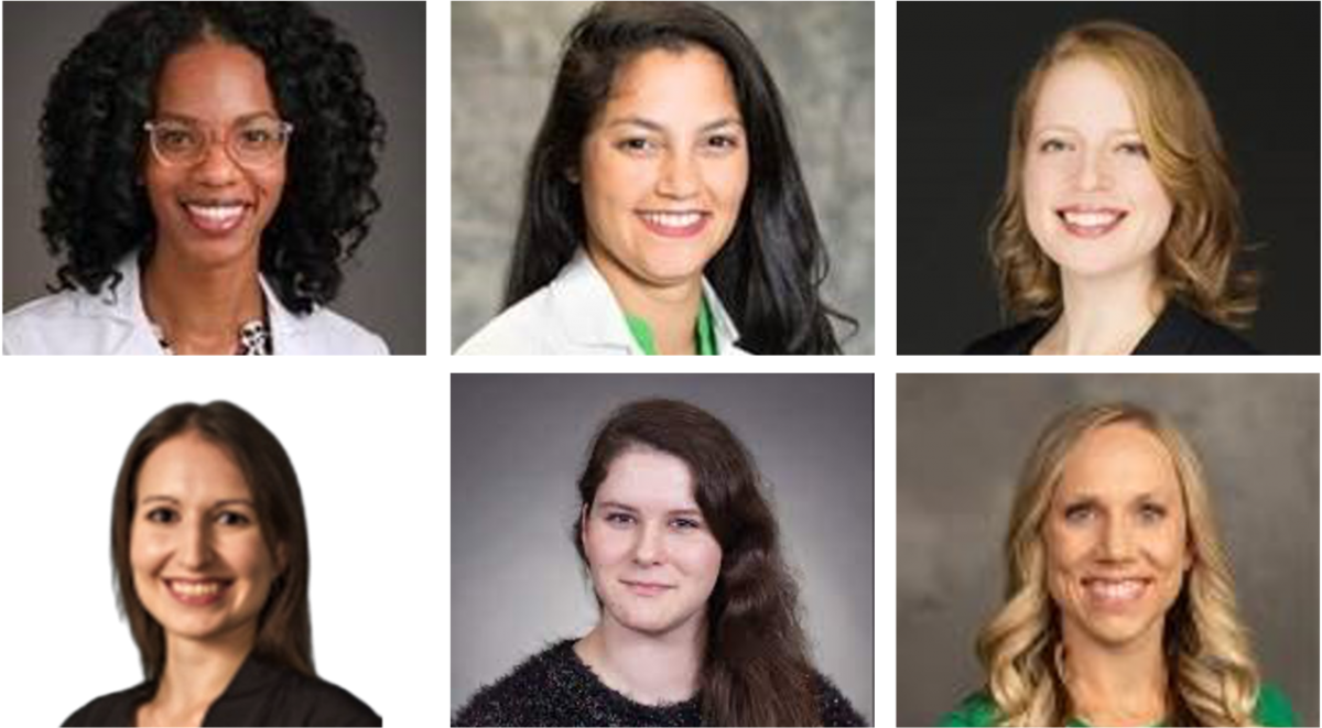 composite image of six women