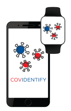 CovIDENTIFY on smart phone and watch