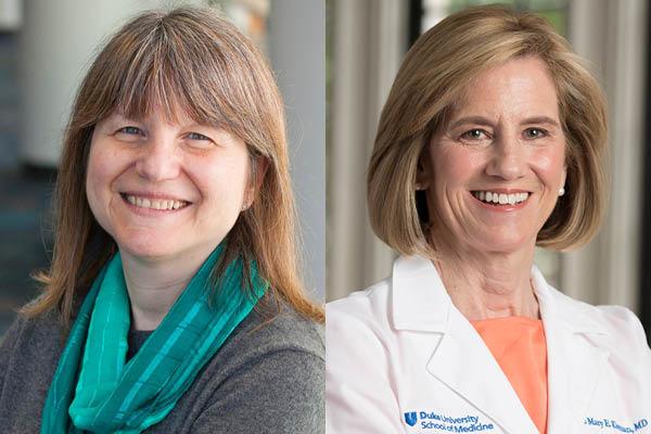 Sally Kornbluth, University Provost and Mary E. Klotman, Dean of the School of Medicine